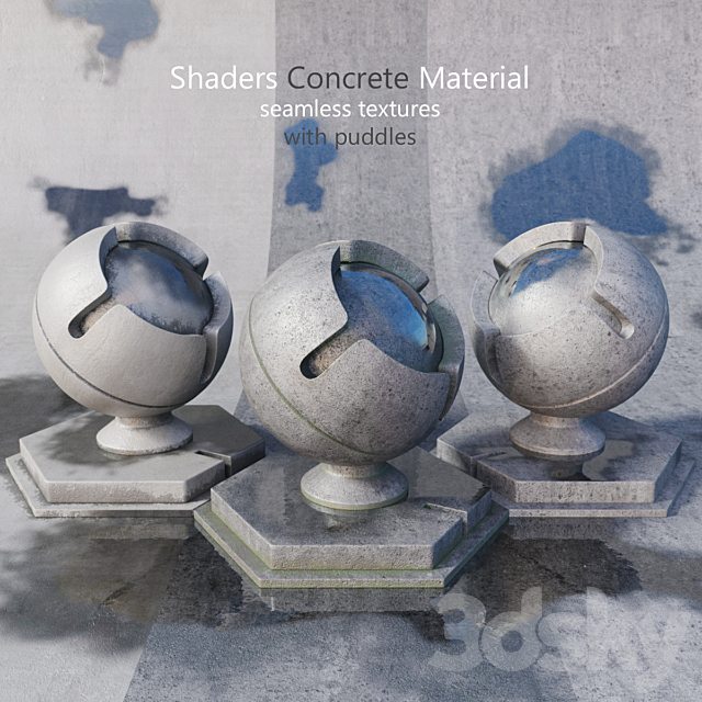 Shaders Concrete 7 3ds Max - thumbnail 1