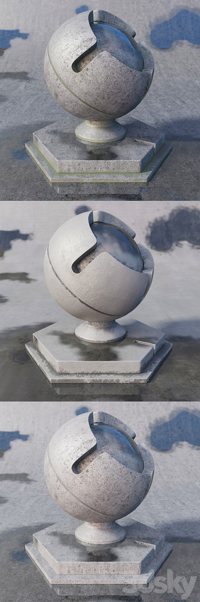 Shaders Concrete 7 3ds Max - thumbnail 2