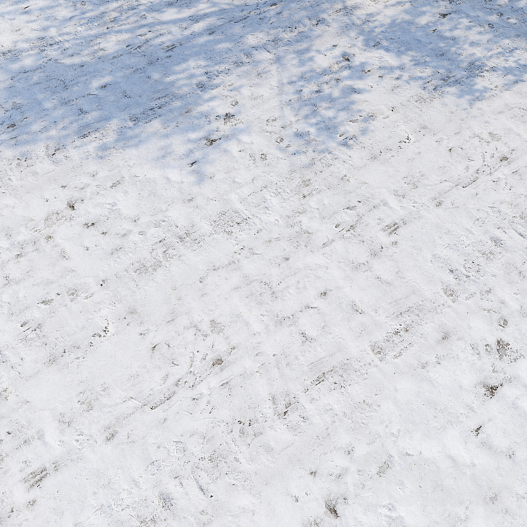 Snow on concrete 3DS Max Model - thumbnail 2