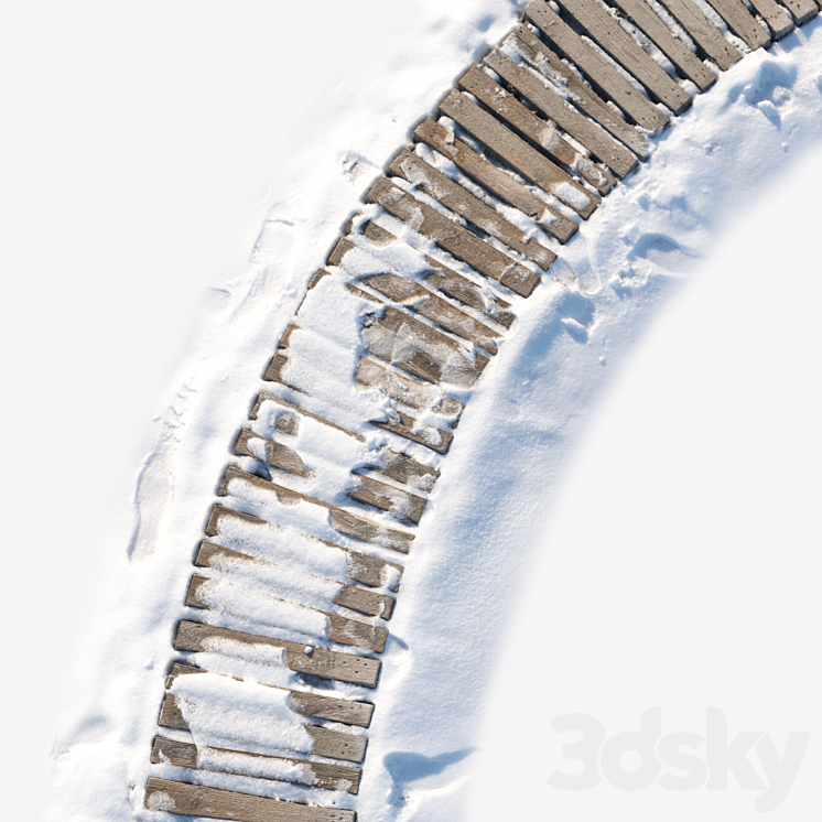 Snow trail_3 3DS Max - thumbnail 2