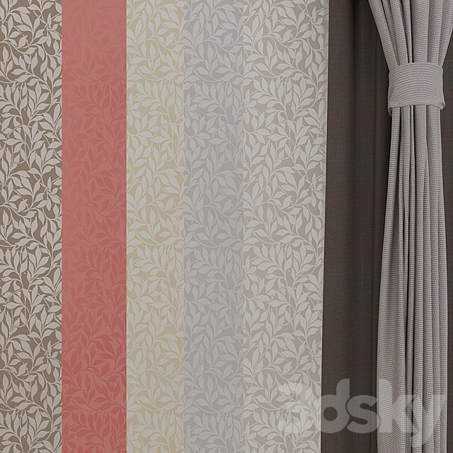 Wallpaper Cole & Son. Charlie Wilson (5 products ASPEN BRANCH) 3DSMax File - thumbnail 2