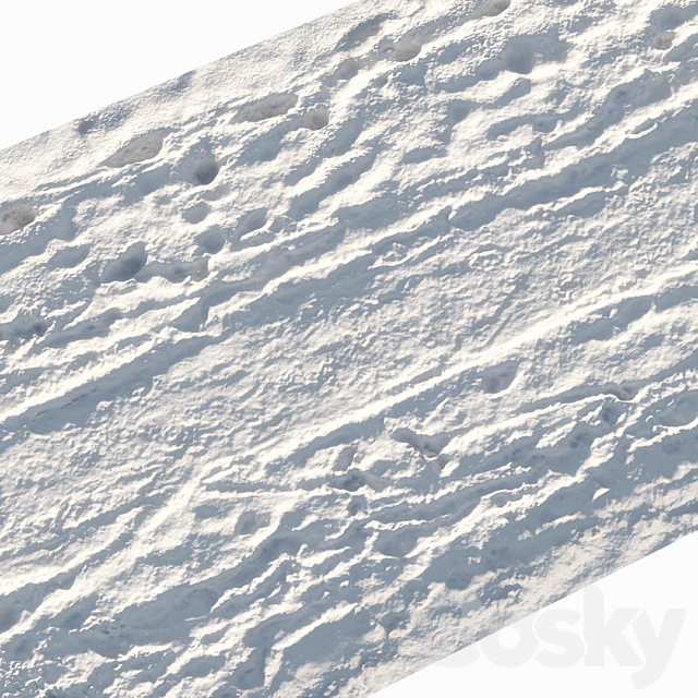 Winter footpath 13 meters 3DS Max Model - thumbnail 3