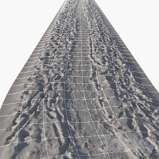 Winter footpath 13 meters 3DS Max Model - thumbnail 5