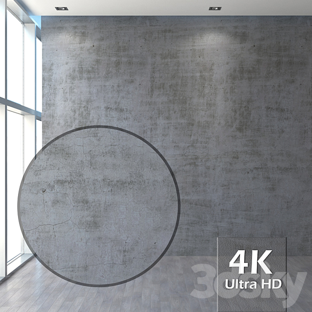 Wiped plastered wall 3DSMax File - thumbnail 1