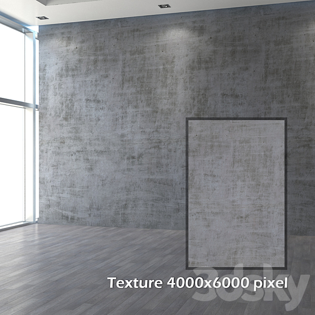 Wiped plastered wall 3DSMax File - thumbnail 2