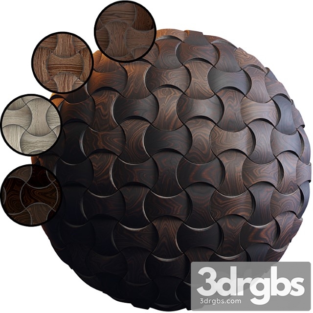 Wooden 3d Panel 03 Efgh Pbr 4k 3dsmax Download - thumbnail 1