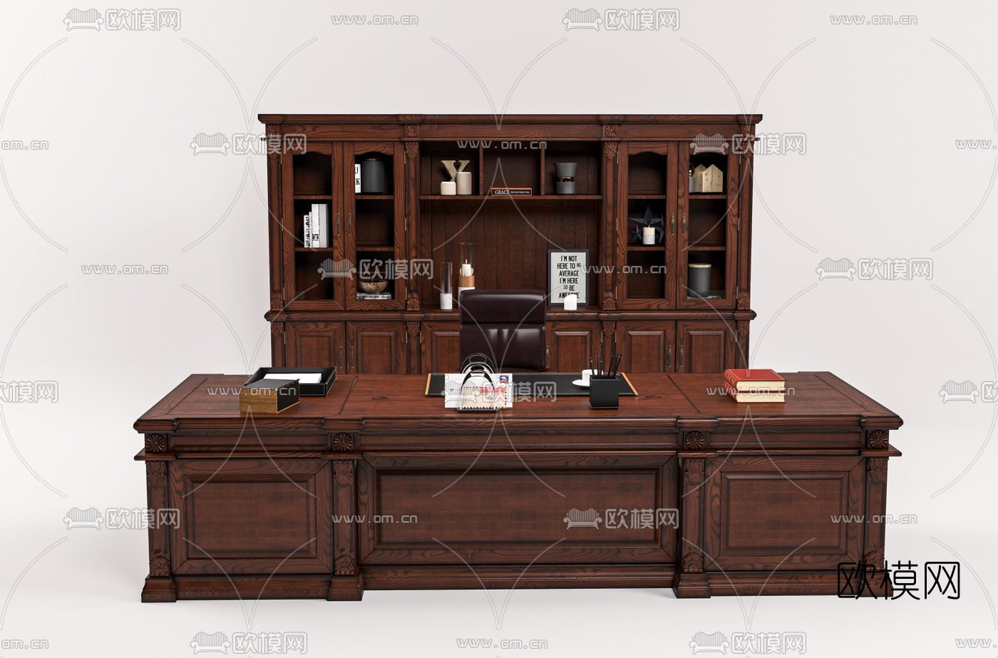 FURNITURE – OFFICE – VRAY / CORONA – 3D MODEL – 005 - thumbnail 1