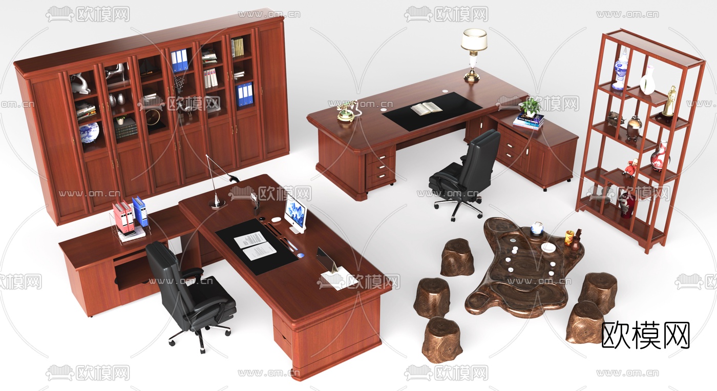 FURNITURE – OFFICE – VRAY / CORONA – 3D MODEL – 036 - thumbnail 1