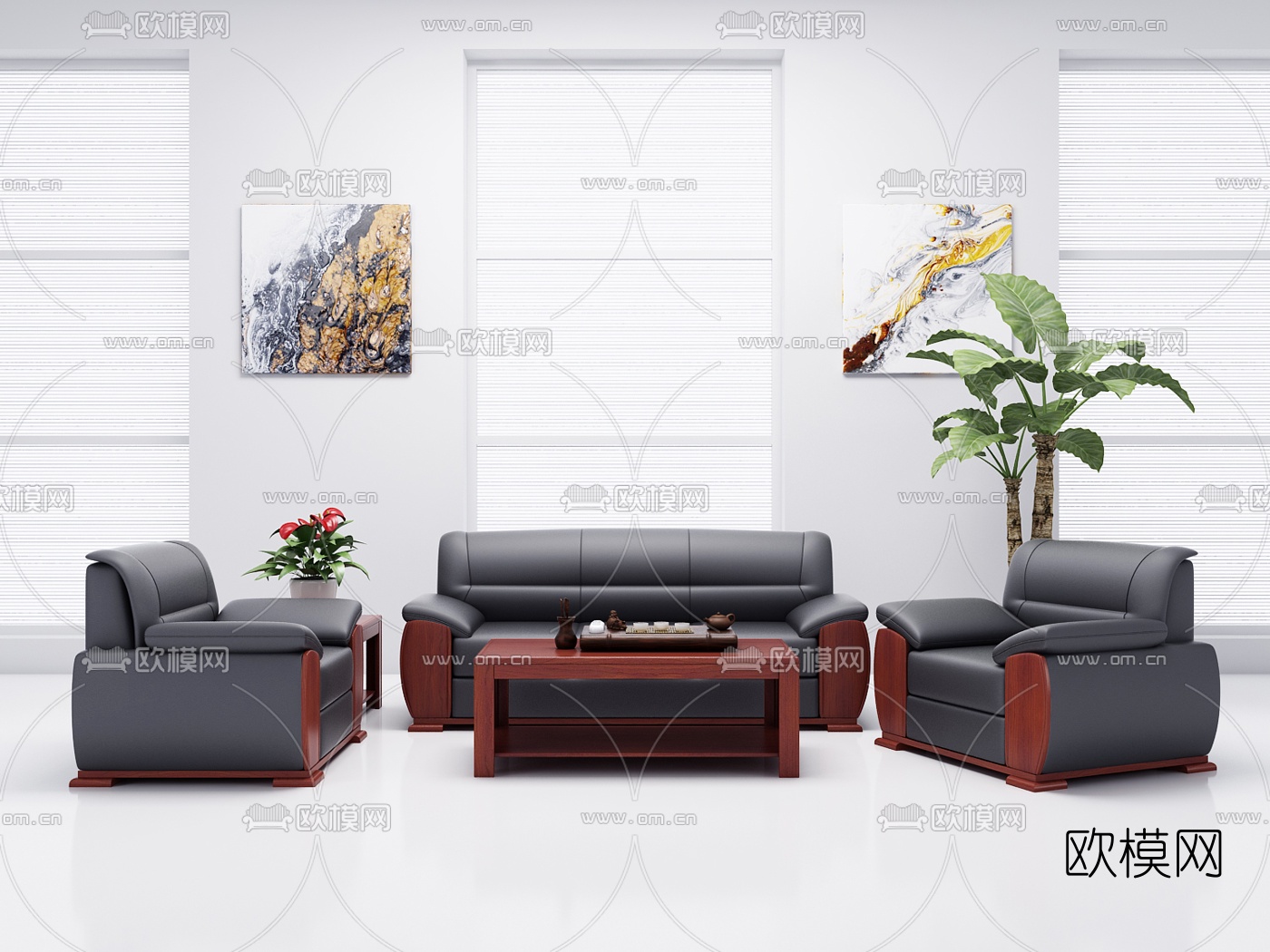 FURNITURE – OFFICE – VRAY / CORONA – 3D MODEL – 038 - thumbnail 1