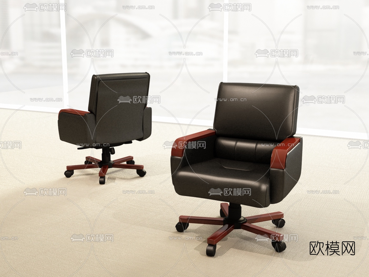 FURNITURE – OFFICE – VRAY / CORONA – 3D MODEL – 041 - thumbnail 1