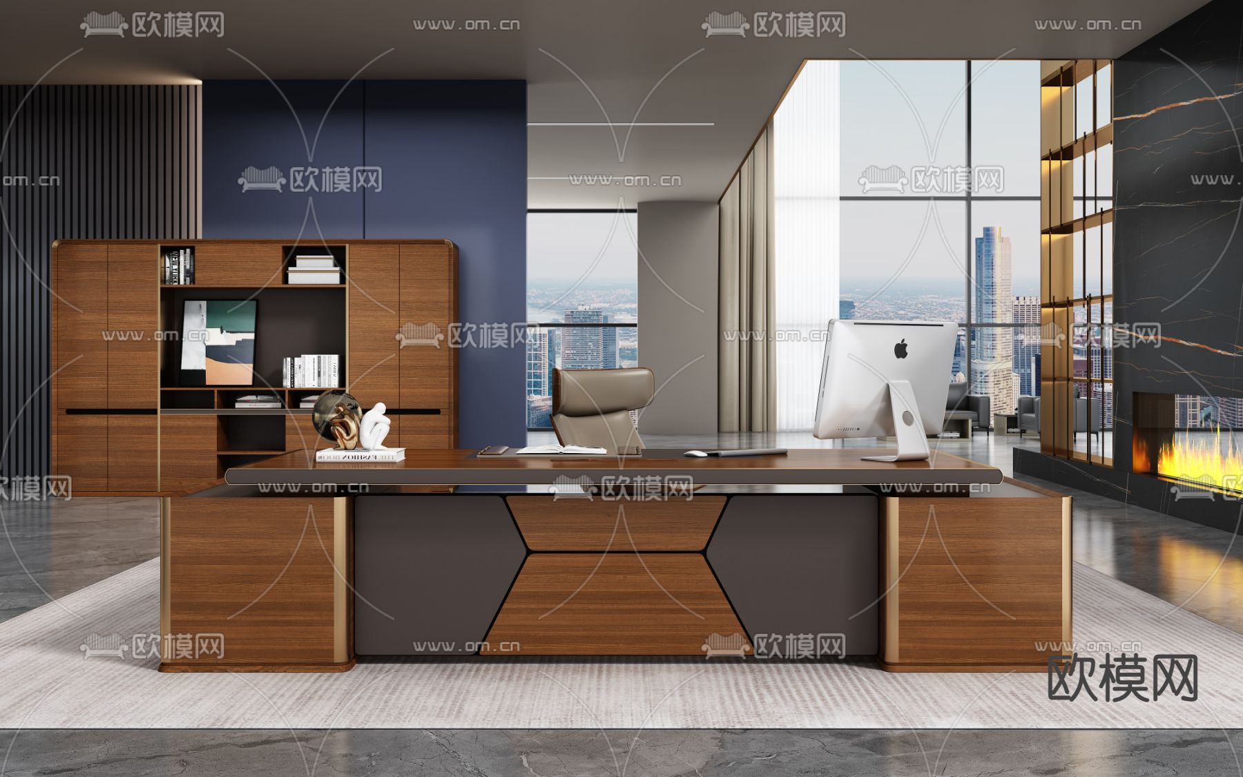 FURNITURE – OFFICE – VRAY / CORONA – 3D MODEL – 053 - thumbnail 1