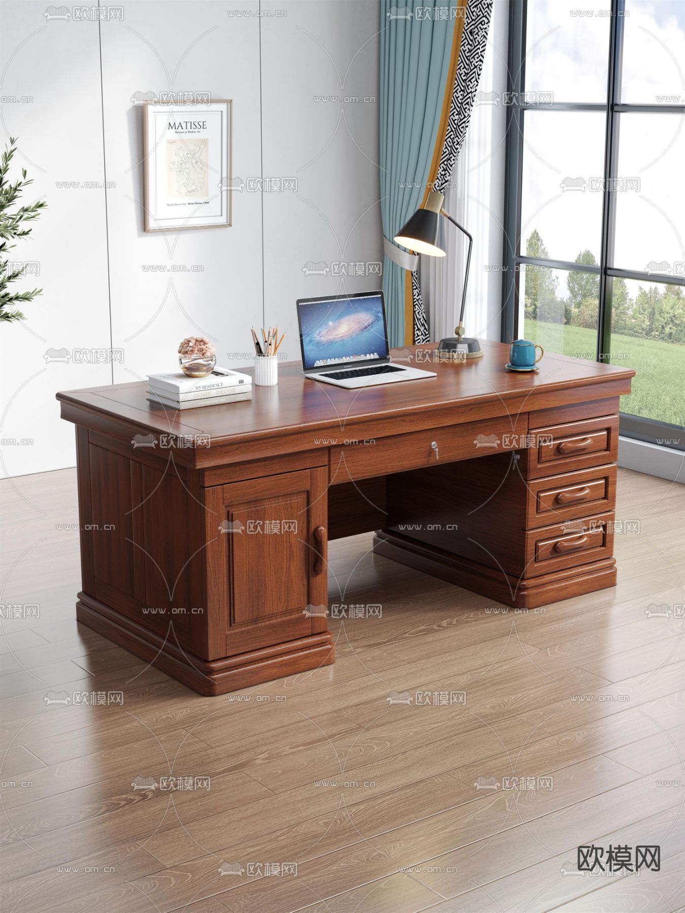 FURNITURE – OFFICE – VRAY / CORONA – 3D MODEL – 055 - thumbnail 1