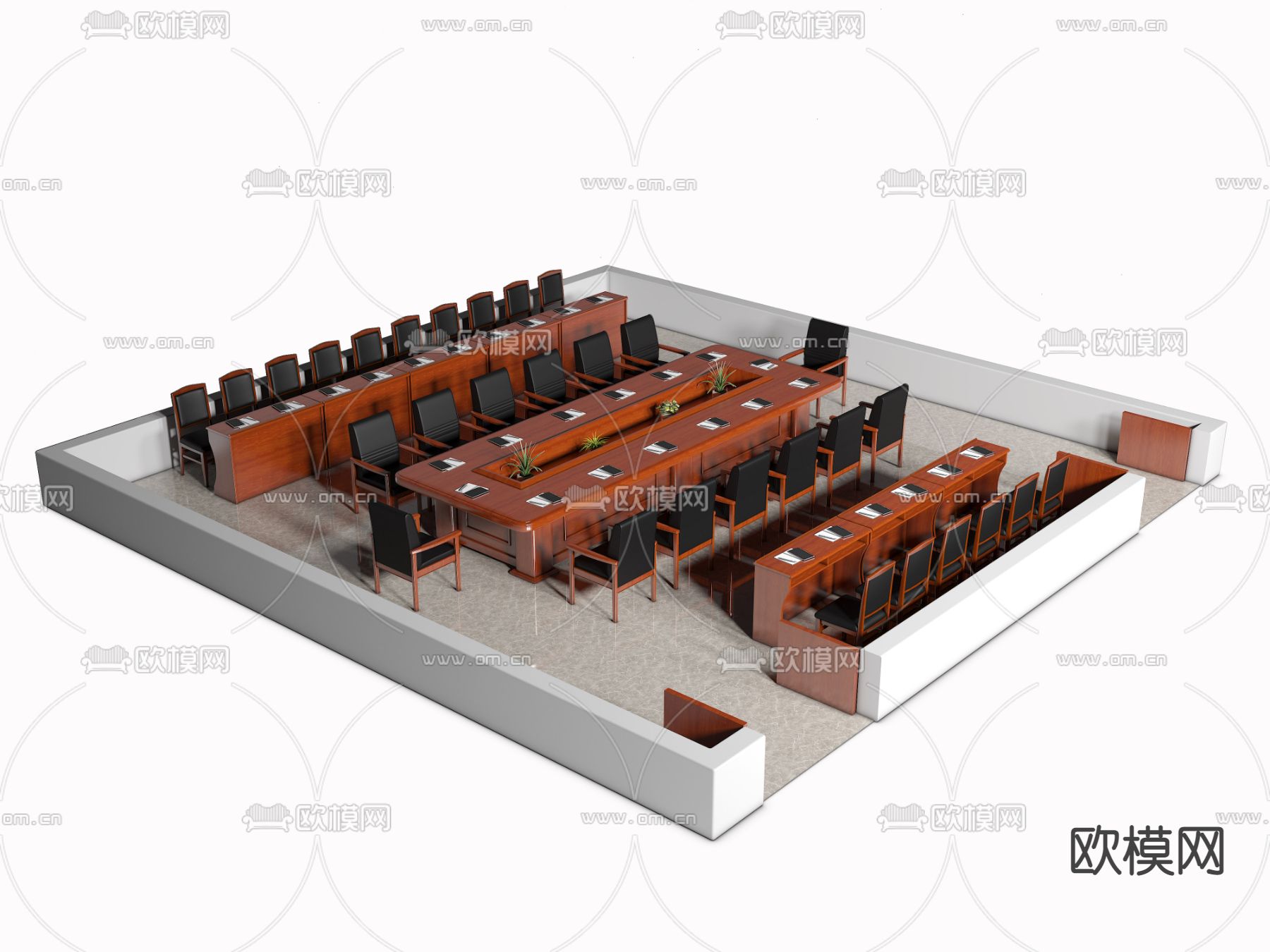 FURNITURE – OFFICE – VRAY / CORONA – 3D MODEL – 070 - thumbnail 1