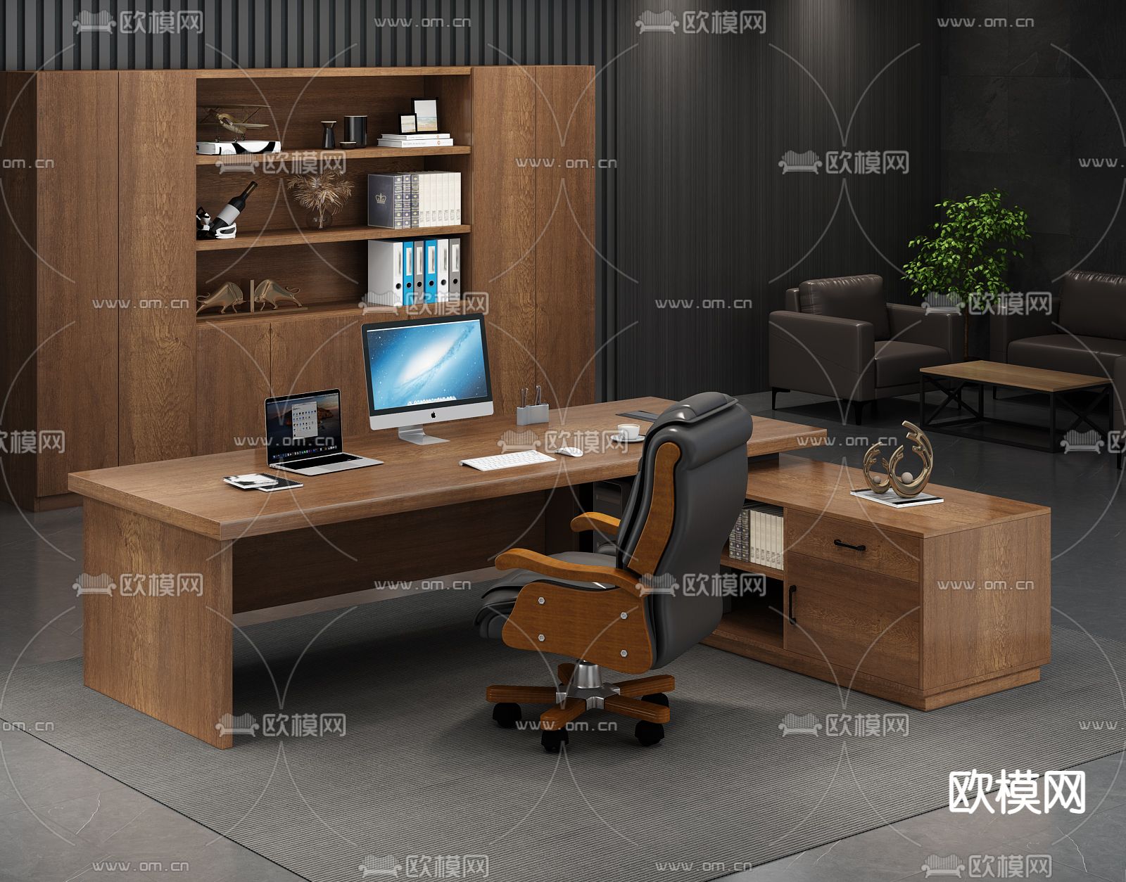 FURNITURE – OFFICE – VRAY / CORONA – 3D MODEL – 125 - thumbnail 1