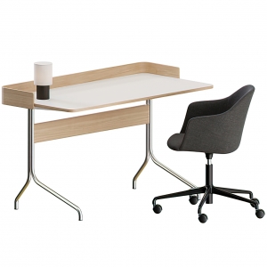 Office Desk – Table – 3D – 009 - thumbnail 1
