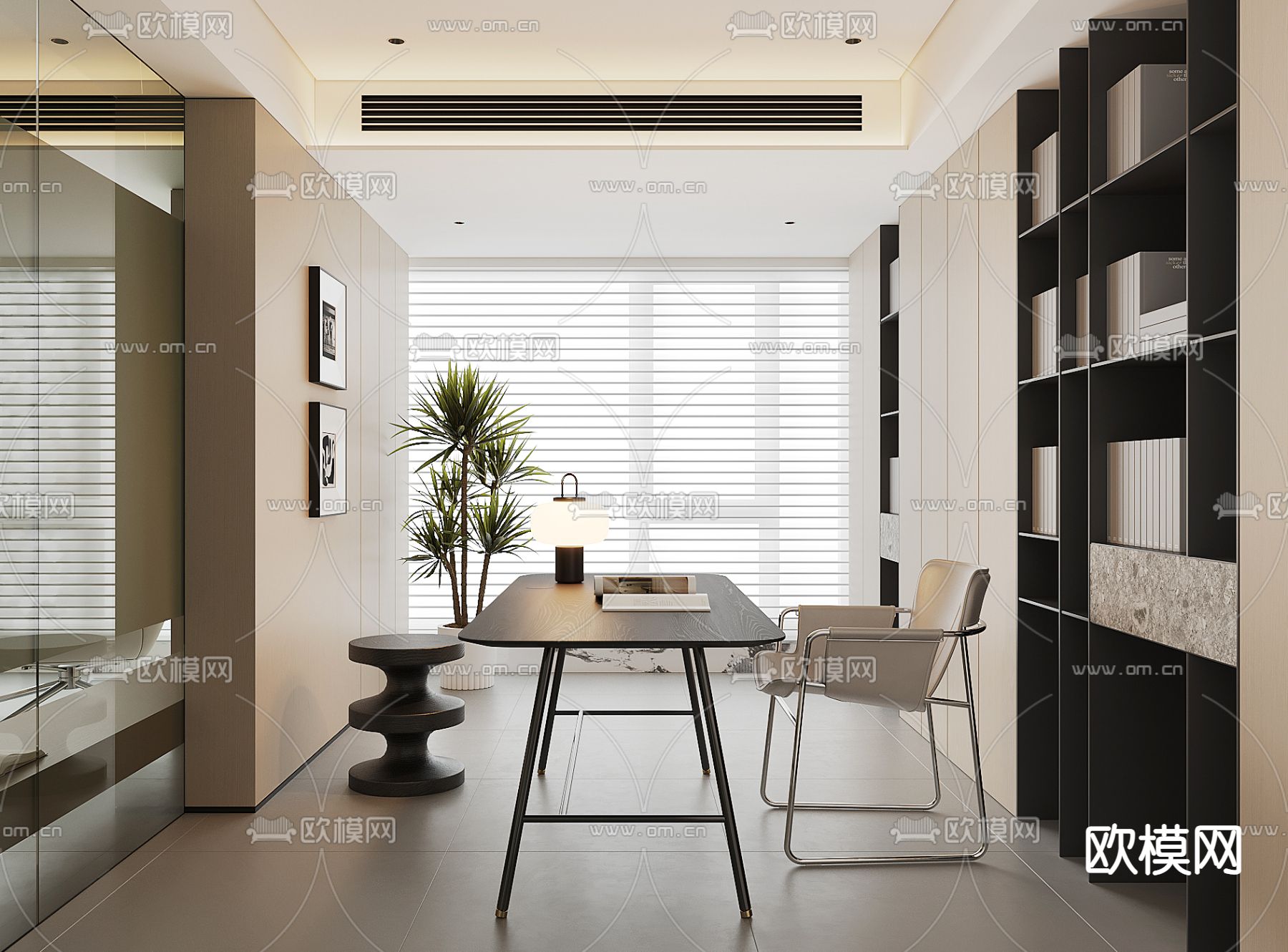 OFFICE HOME – CORONA – 3D MODEL – 1757 - thumbnail 1