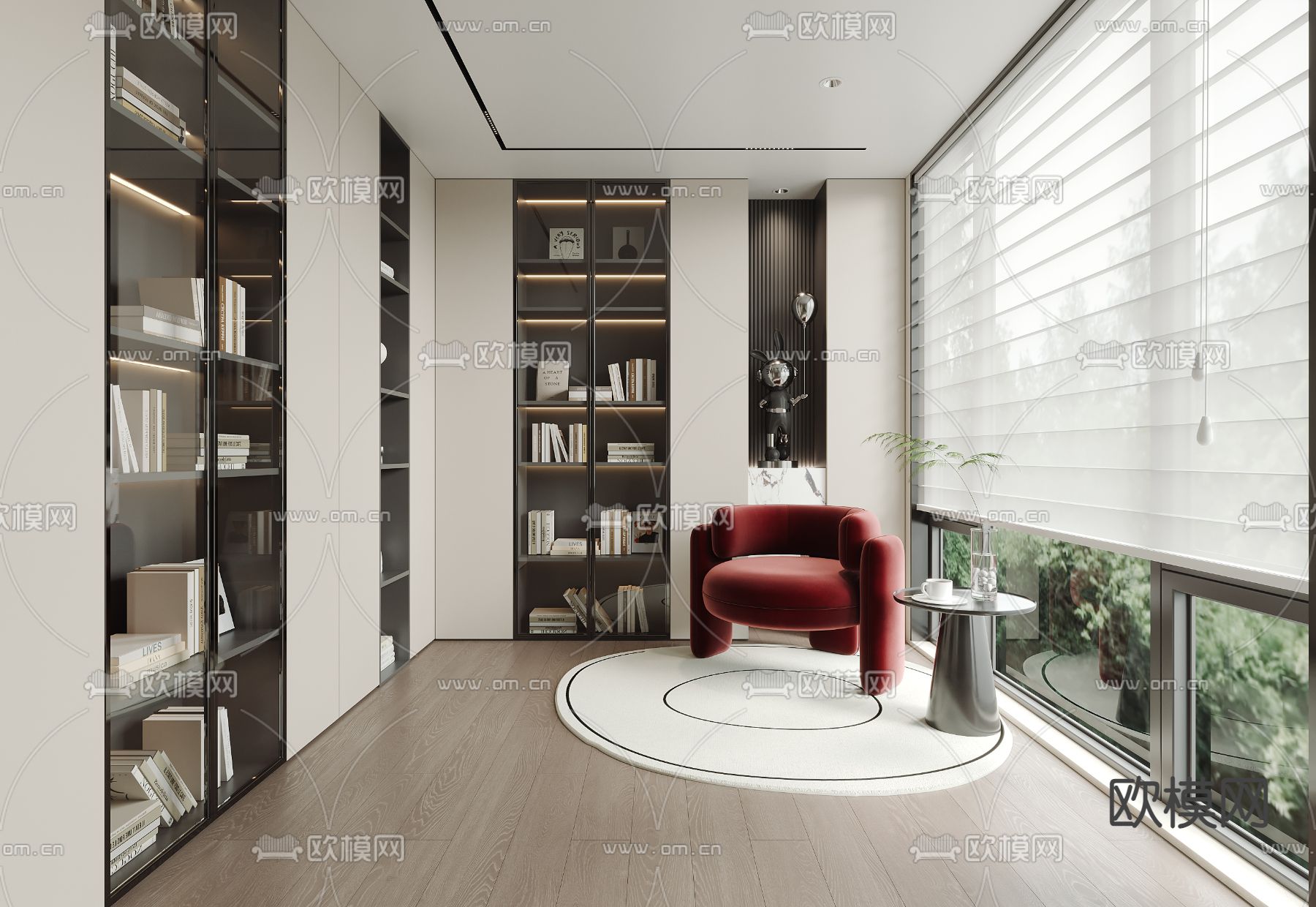 OFFICE HOME – VRAY / CORONA – 3D MODEL – 1789 - thumbnail 1