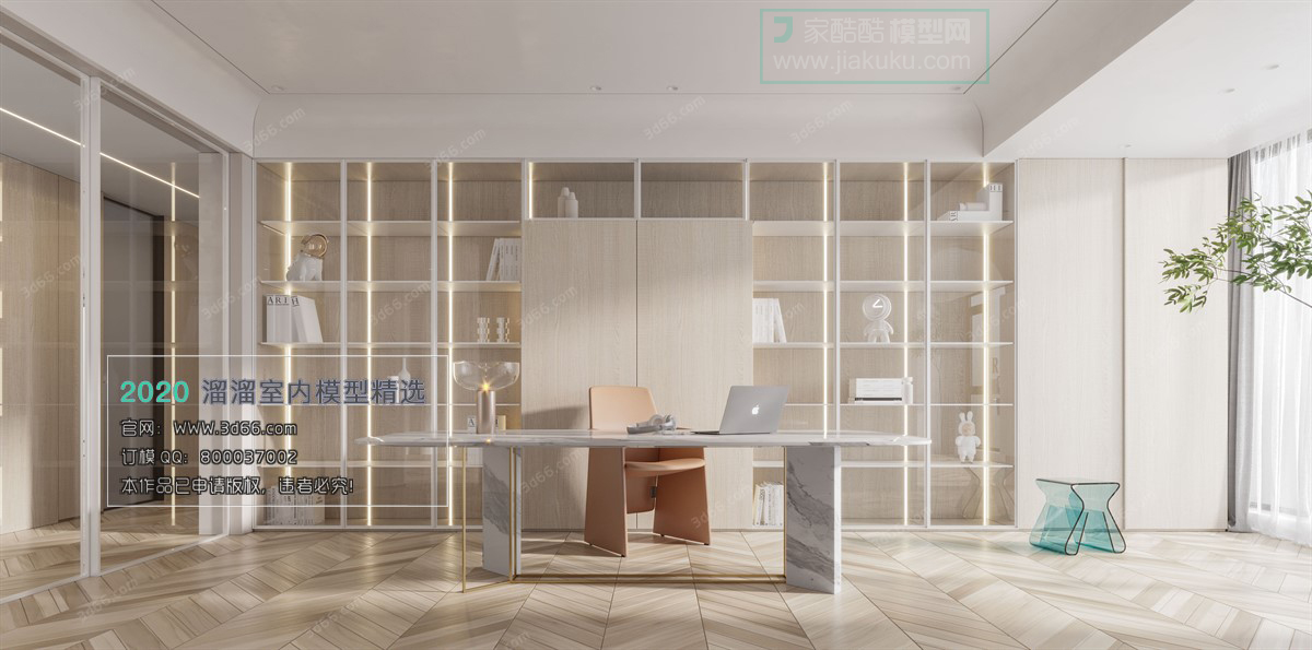 OFFICE – 3D MODELS – MODERN STYLE – 009 - thumbnail 1