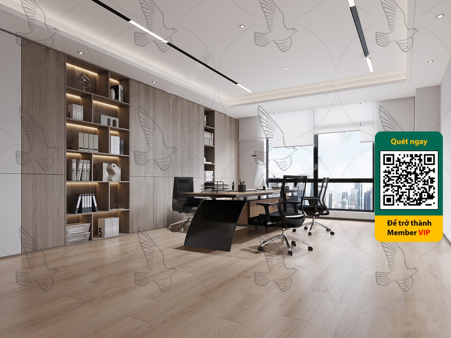 OFFICE SPACE – VRAY / CORONA – 3D MODEL – 4025 - thumbnail 1