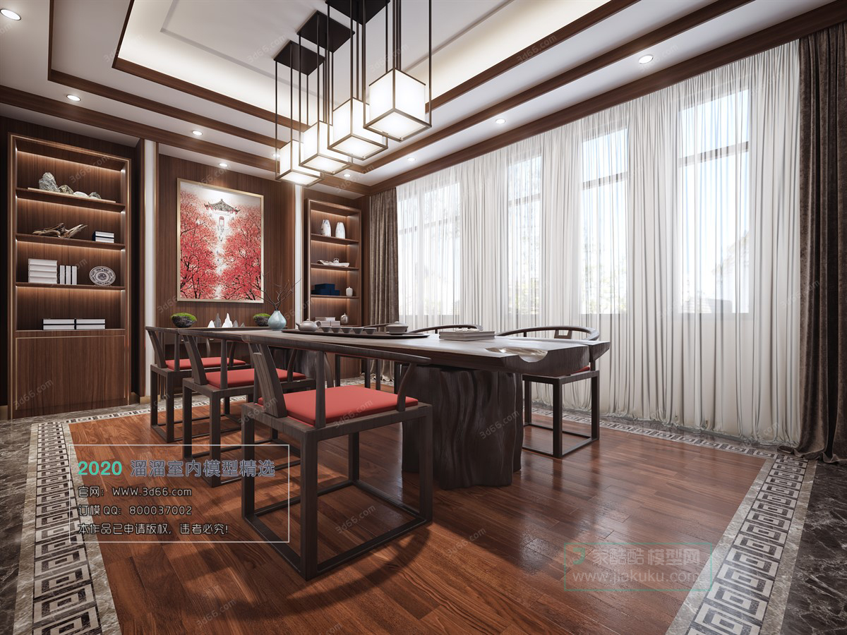 INTERIOR – 3D MODELS – CHINESE STYLE – 003 - thumbnail 1