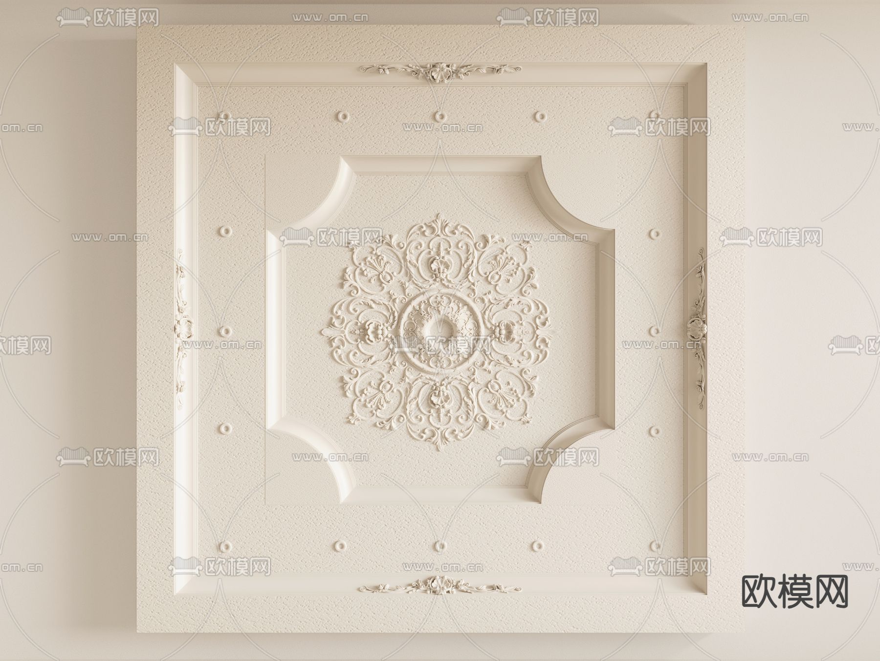 3DS MAX – DETAIL – CEILING – CORONA – 3D MODEL – 3220 - thumbnail 1