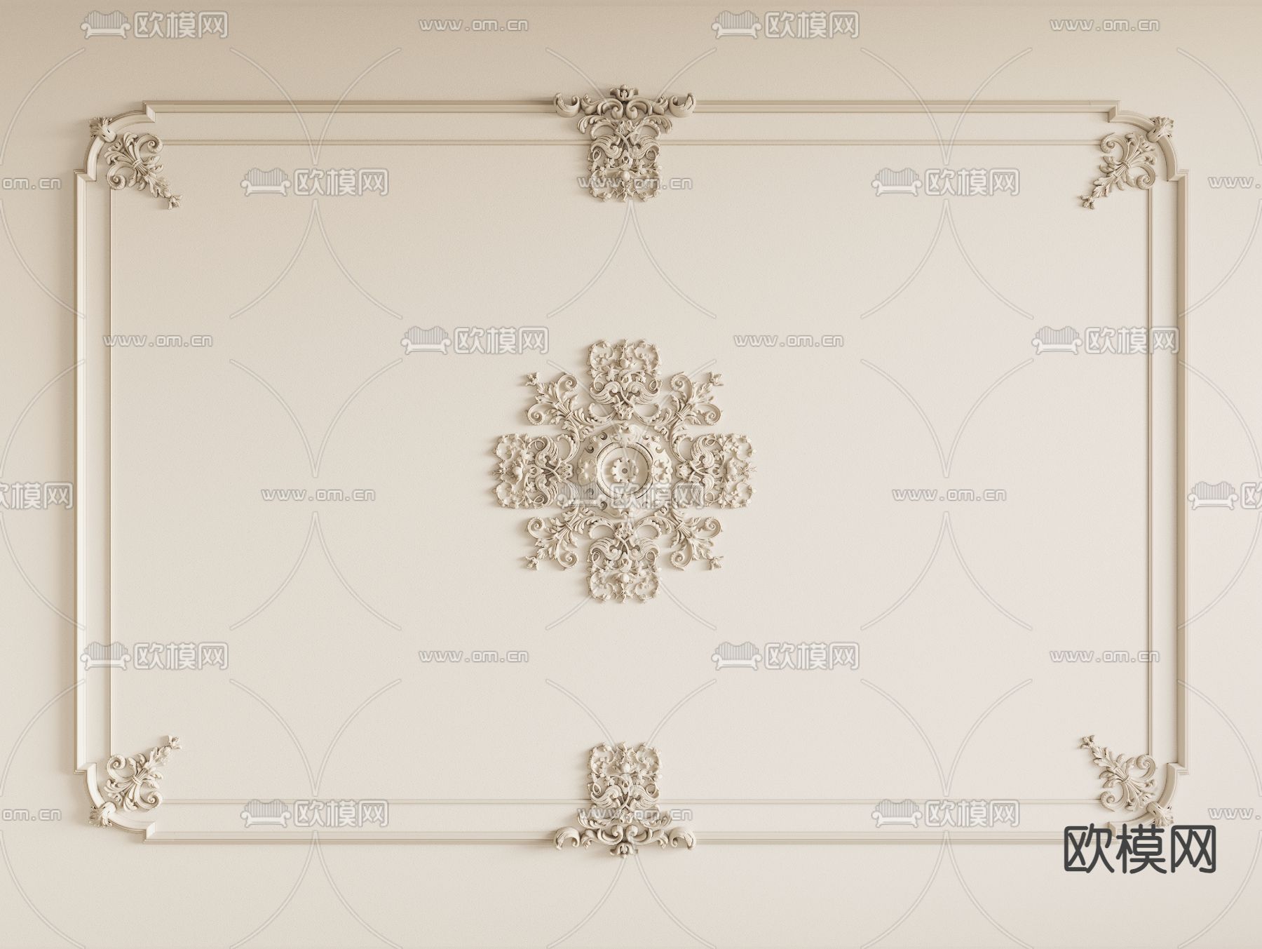 3DS MAX – DETAIL – CEILING – CORONA – 3D MODEL – 3224 - thumbnail 1