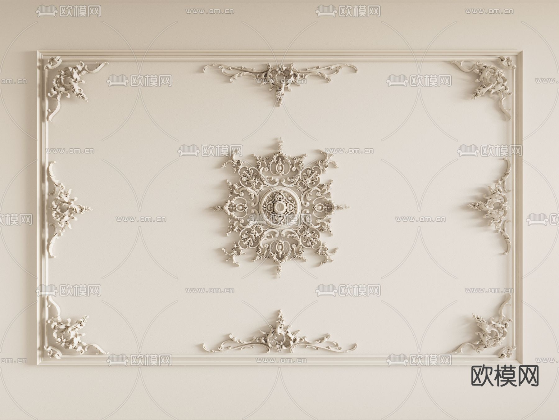 3DS MAX – DETAIL – CEILING – CORONA – 3D MODEL – 3226 - thumbnail 1