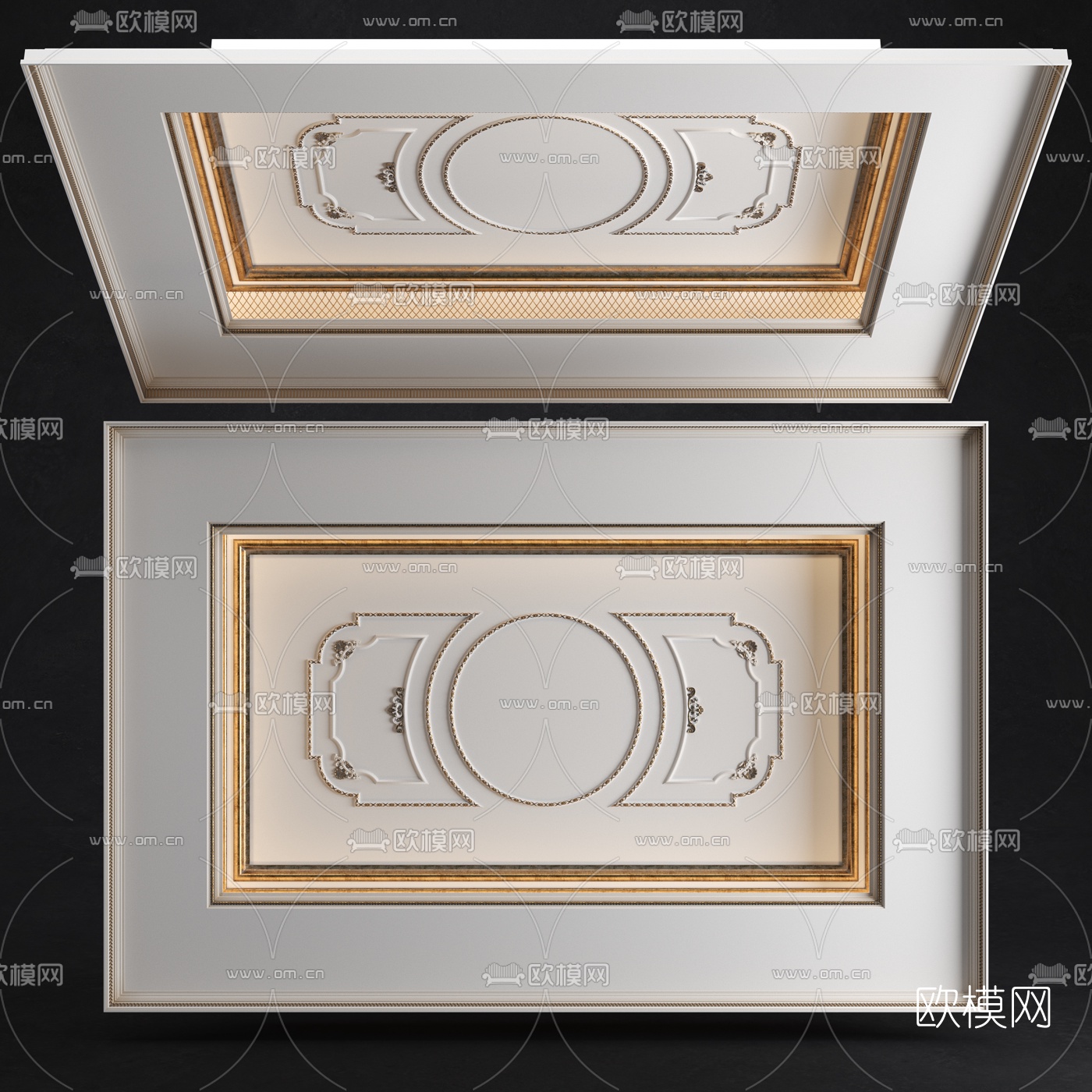 3DS MAX – DETAIL – CEILING – VRAY / CORONA – 3D MODEL – 3136 - thumbnail 1