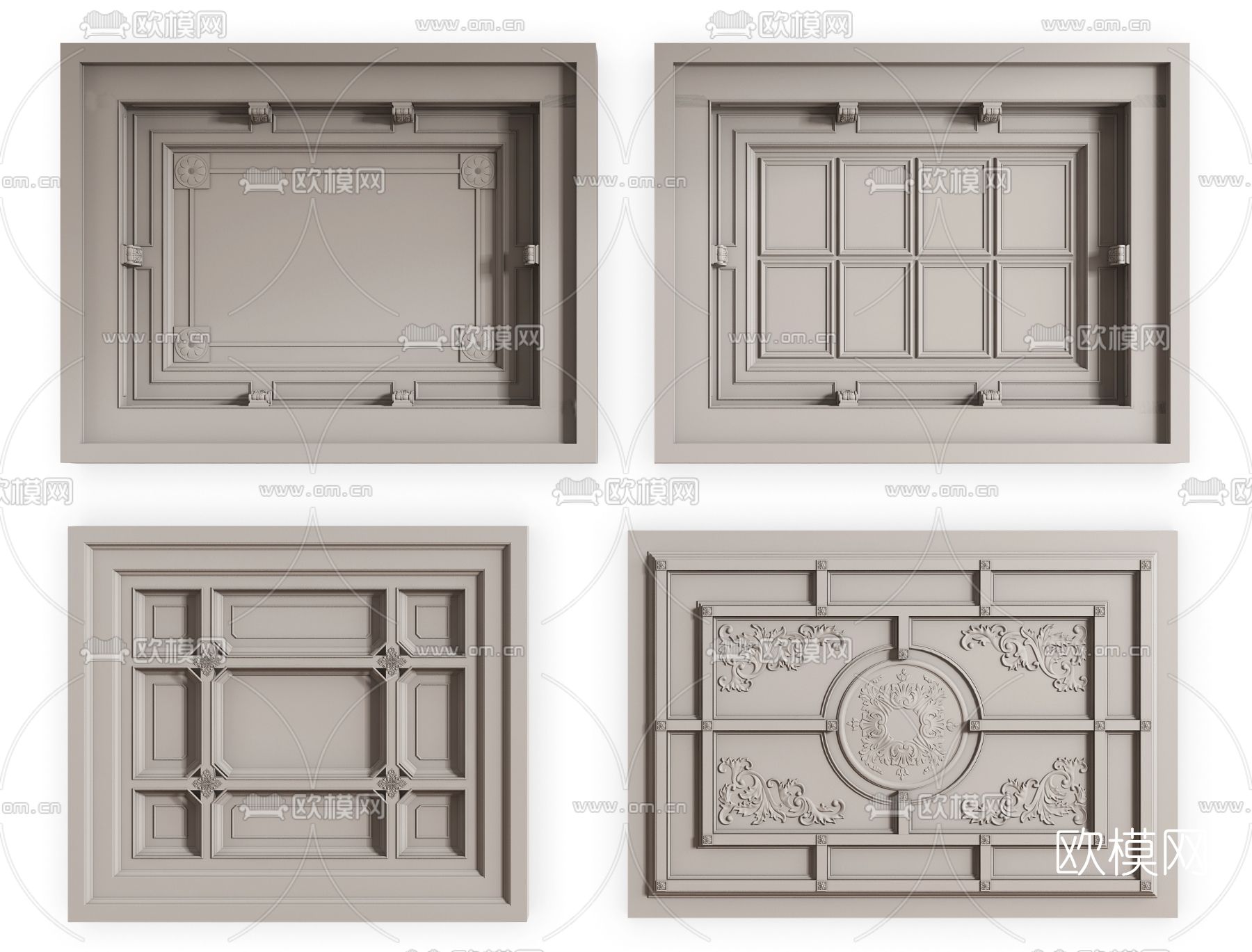 3DS MAX – DETAIL – CEILING – VRAY / CORONA – 3D MODEL – 3140 - thumbnail 1