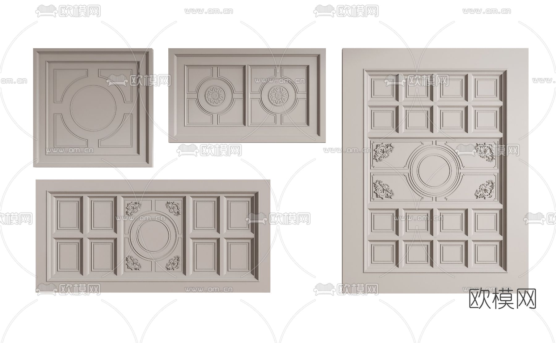 3DS MAX – DETAIL – CEILING – VRAY / CORONA – 3D MODEL – 3141 - thumbnail 1