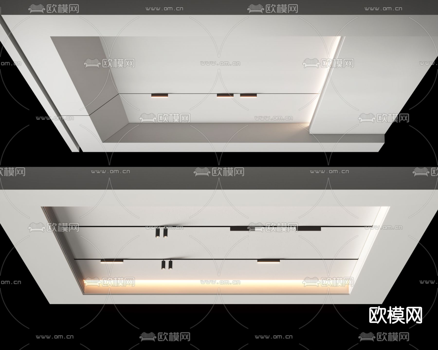 3DS MAX – DETAIL – CEILING – VRAY / CORONA – 3D MODEL – 3146 - thumbnail 1