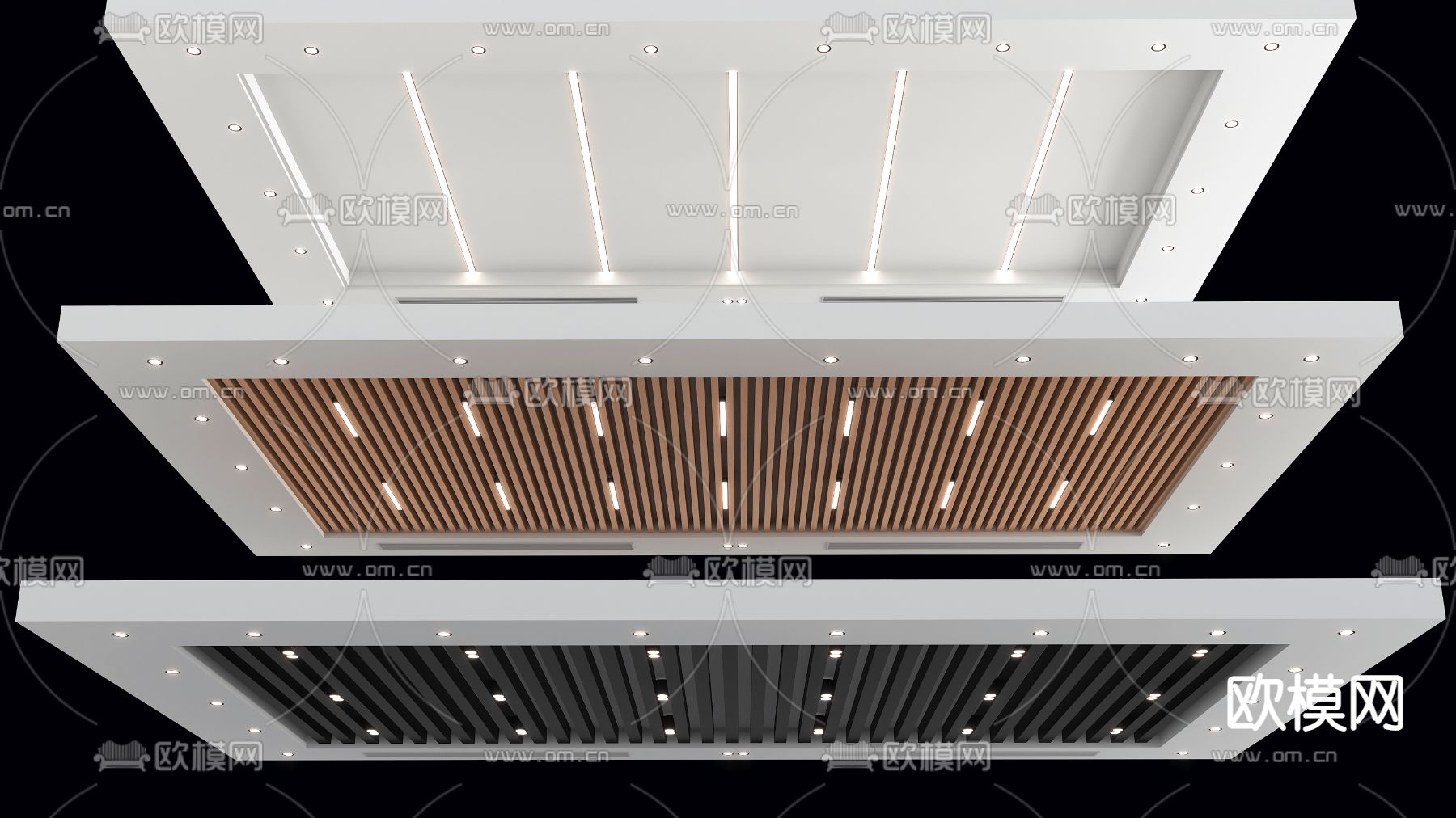 3DS MAX – DETAIL – CEILING – VRAY / CORONA – 3D MODEL – 3155 - thumbnail 1