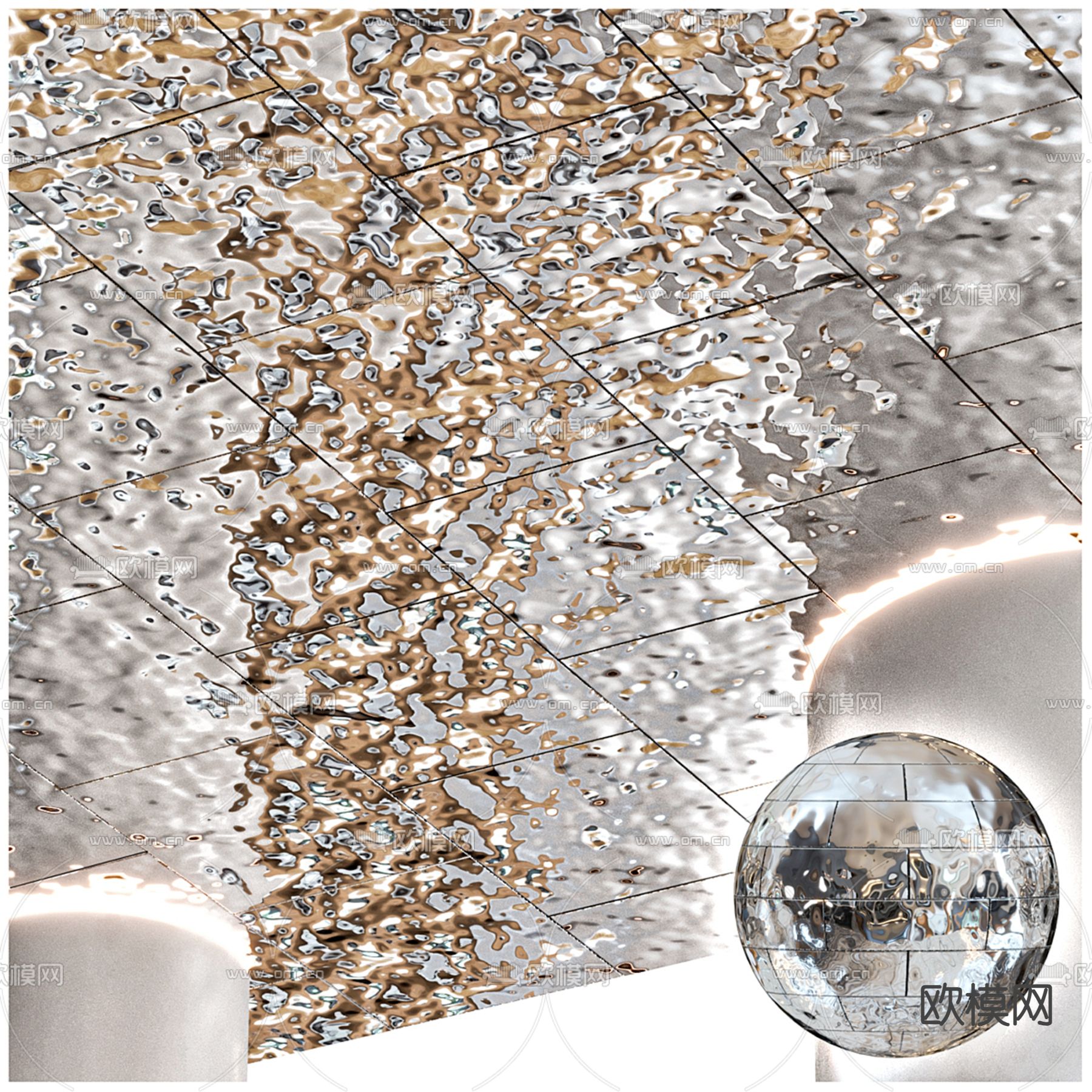 3DS MAX – DETAIL – CEILING – VRAY / CORONA – 3D MODEL – 3167 - thumbnail 1