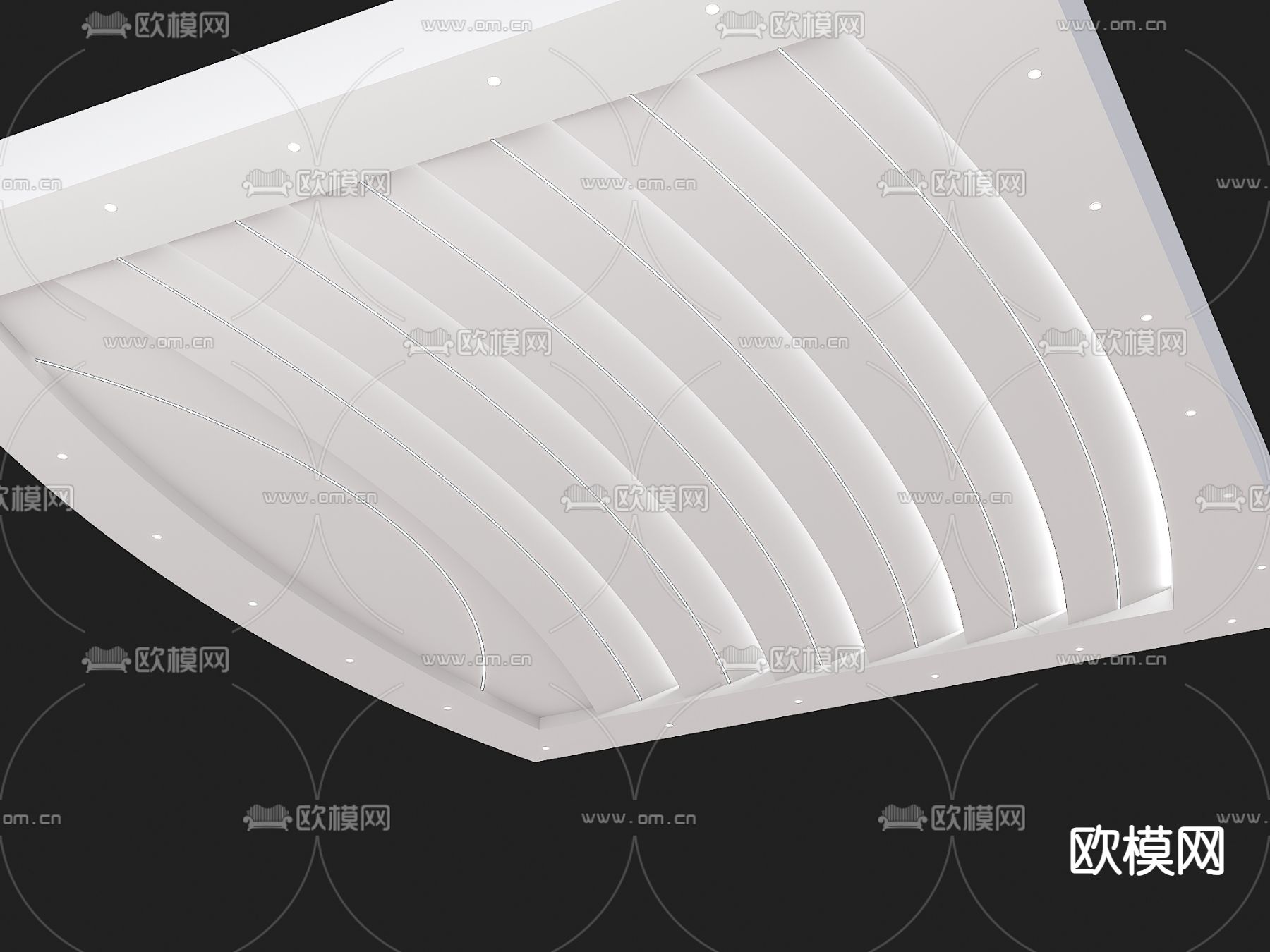 3DS MAX – DETAIL – CEILING – VRAY / CORONA – 3D MODEL – 3182 - thumbnail 1