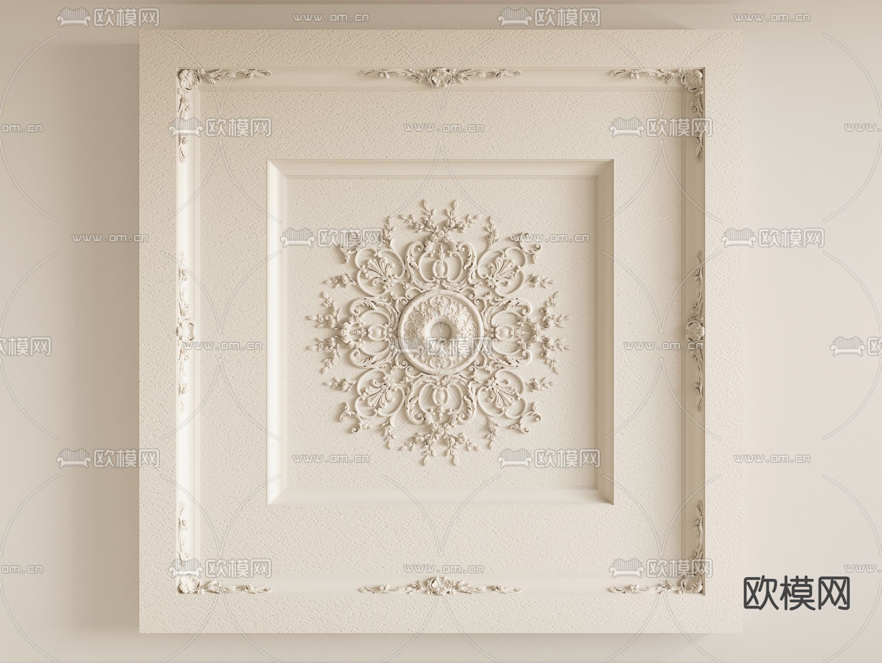 3DS MAX – DETAIL – CEILING – VRAY / CORONA – 3D MODEL – 3221 - thumbnail 1