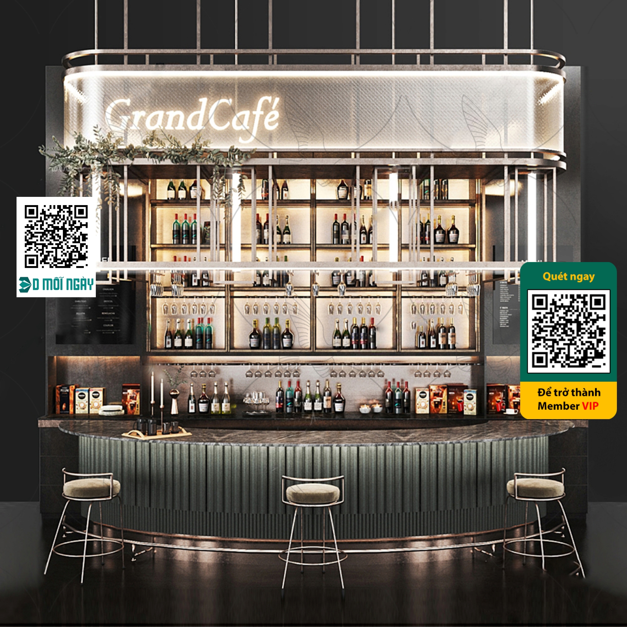 OTHER MODELS – BAR – VRAY / CORONA – 3D MODEL – 4055 - thumbnail 1