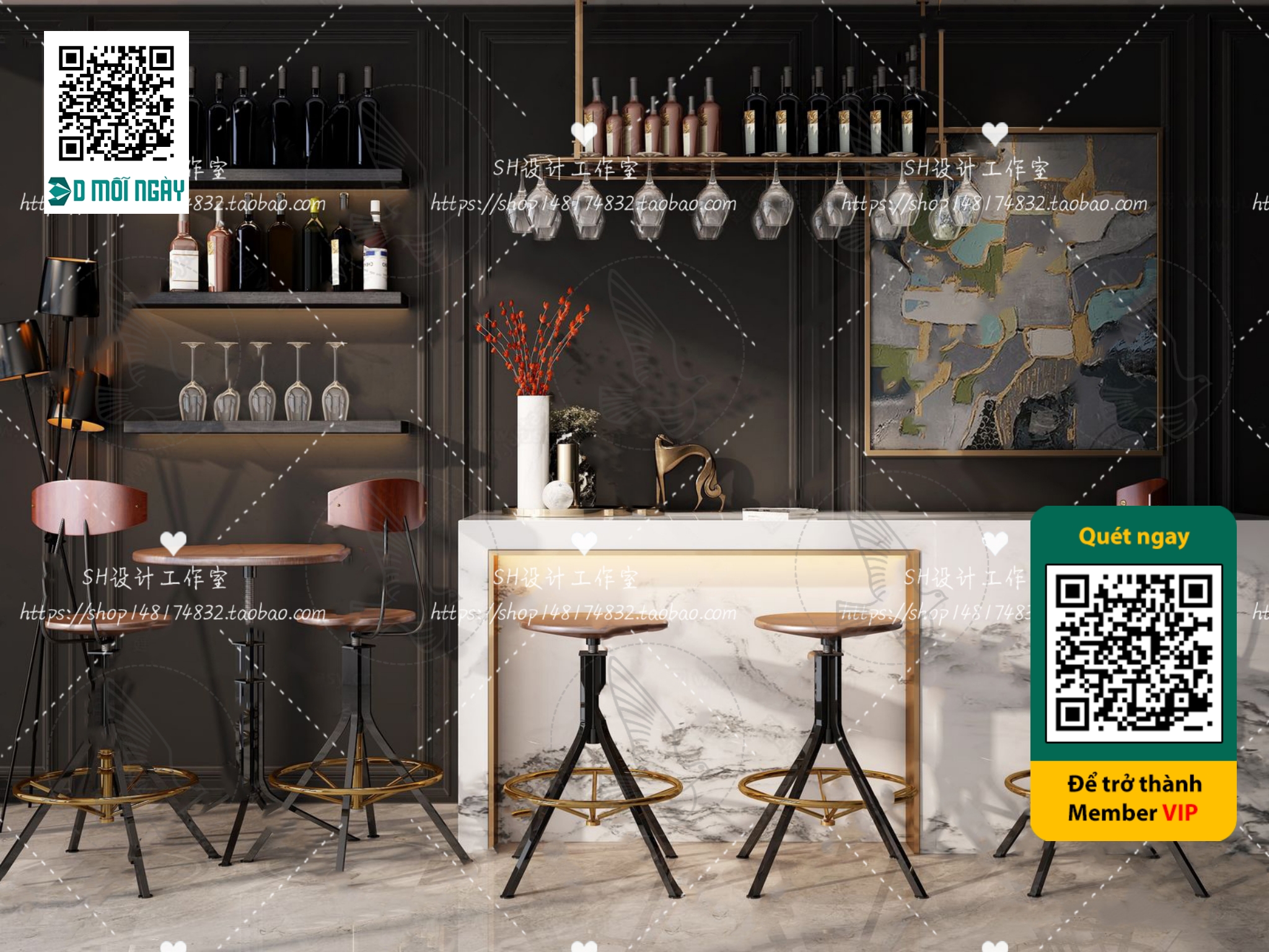 OTHER MODELS – BAR – VRAY / CORONA – 3D MODEL – 5351 - thumbnail 1