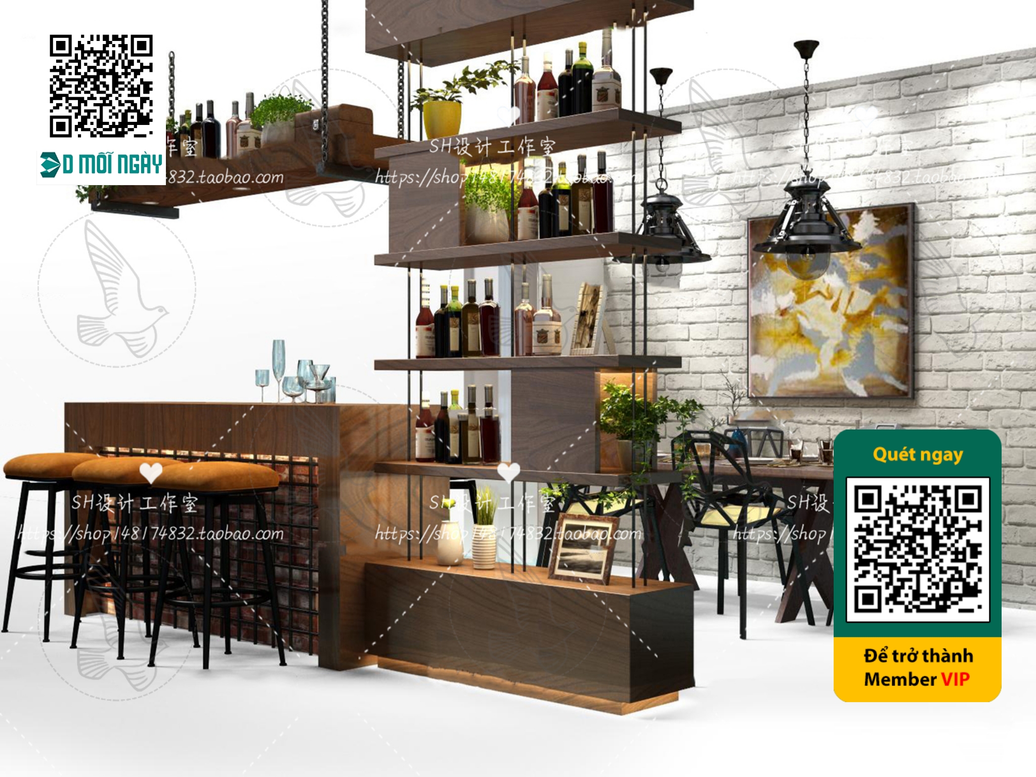 OTHER MODELS – BAR – VRAY / CORONA – 3D MODEL – 5400 - thumbnail 1