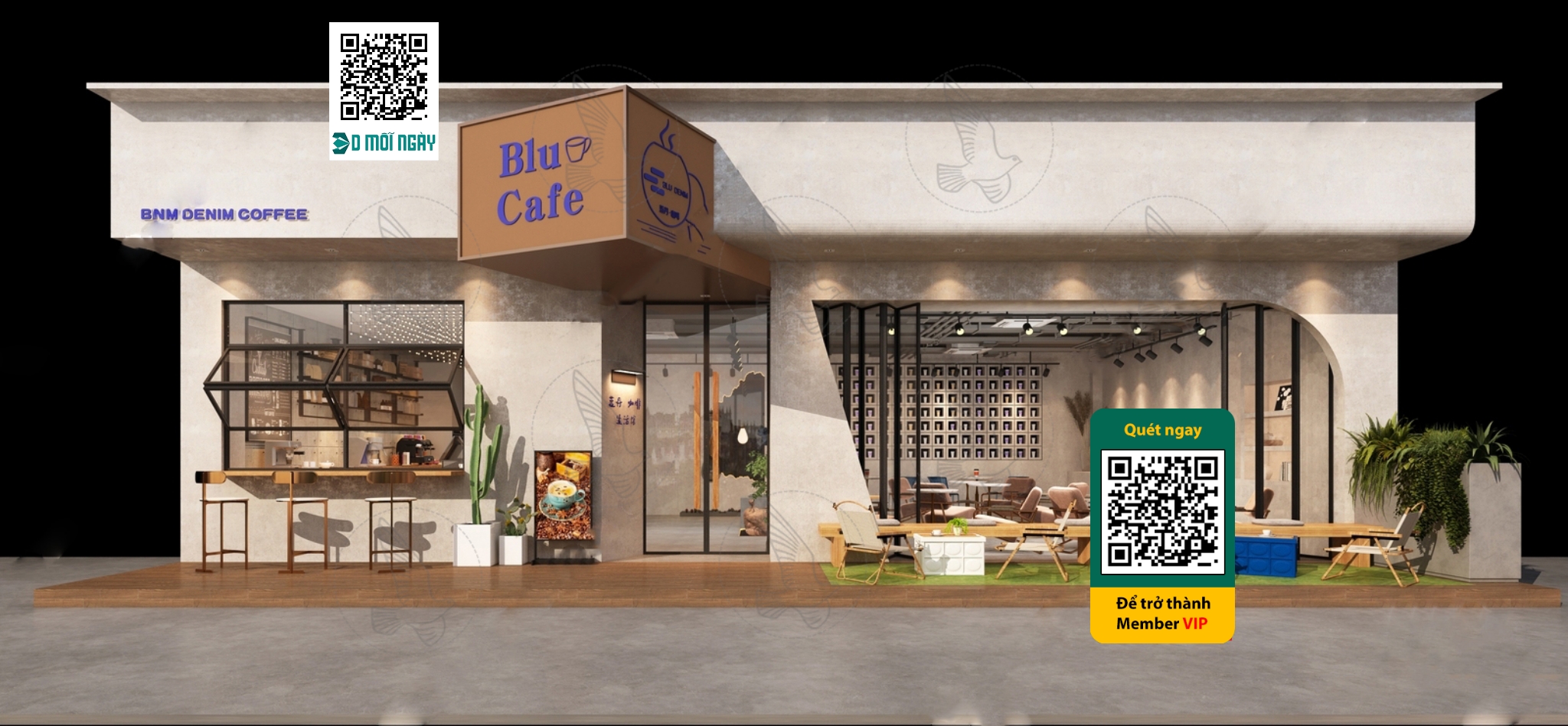 Cafe milk tea shop 3D – 011 – 3628 - thumbnail 1