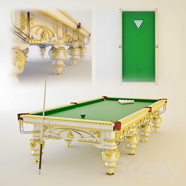 A pool table 3DSMax File - thumbnail 1