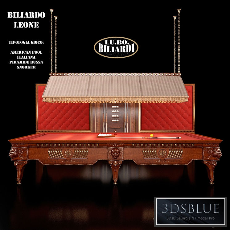 BILIARDO LEONE 3DS Max - thumbnail 3