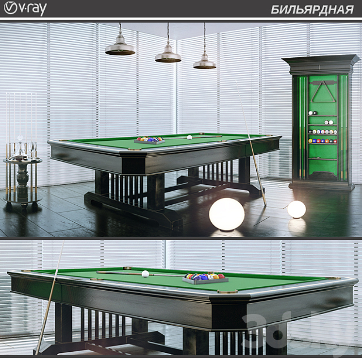 BILLIARD 3DS Max - thumbnail 1