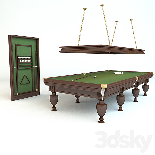 Billiard set 3ds Max - thumbnail 1