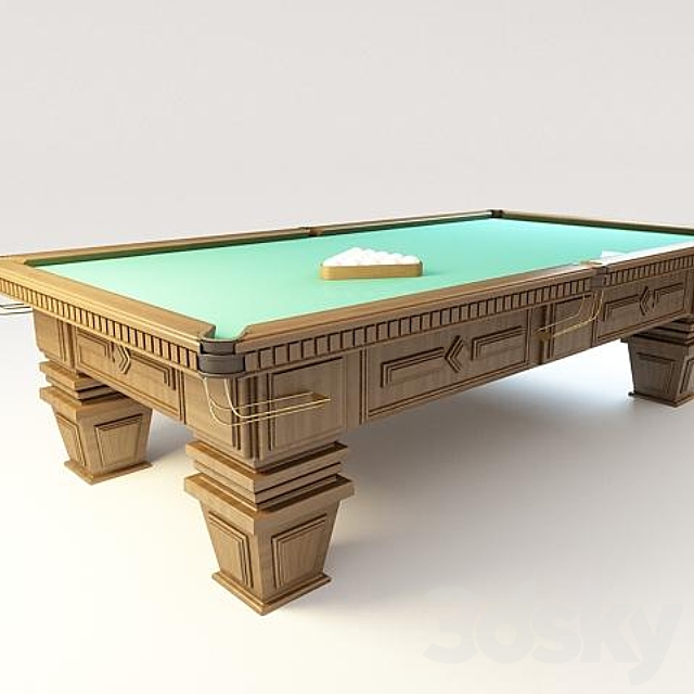 billiard table 3DSMax File - thumbnail 1