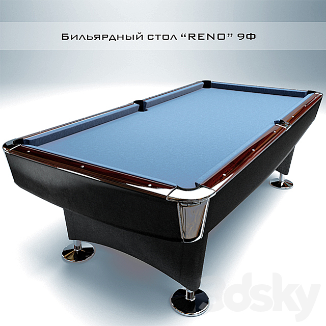 BILLIARD TABLE _ POOL “RENO” 9 F 3DSMax File - thumbnail 1