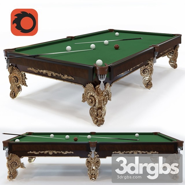 Billiard Table Ludovik 12 Feet 3dsmax Download - thumbnail 1