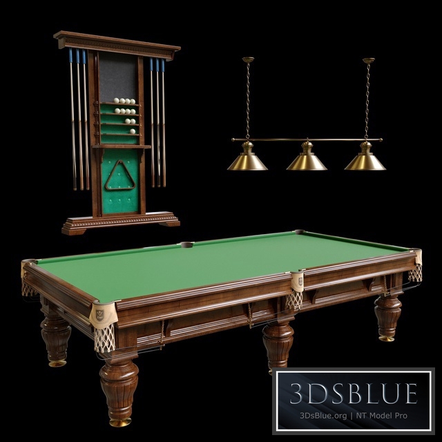 “Billiard table “”President””” 3DS Max - thumbnail 3