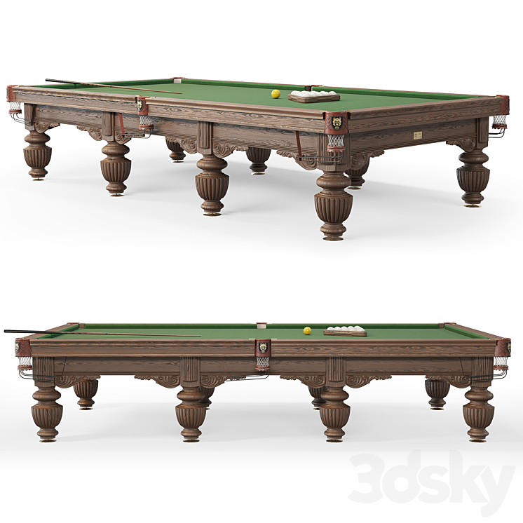 “Billiard table Ruptur “”Baron””” 3DS Max - thumbnail 1