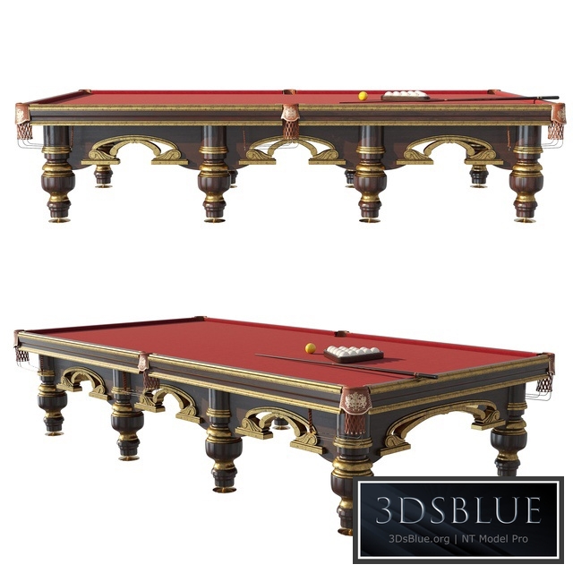 “Billiard table Start “”Venice Luxury””” 3DS Max - thumbnail 3