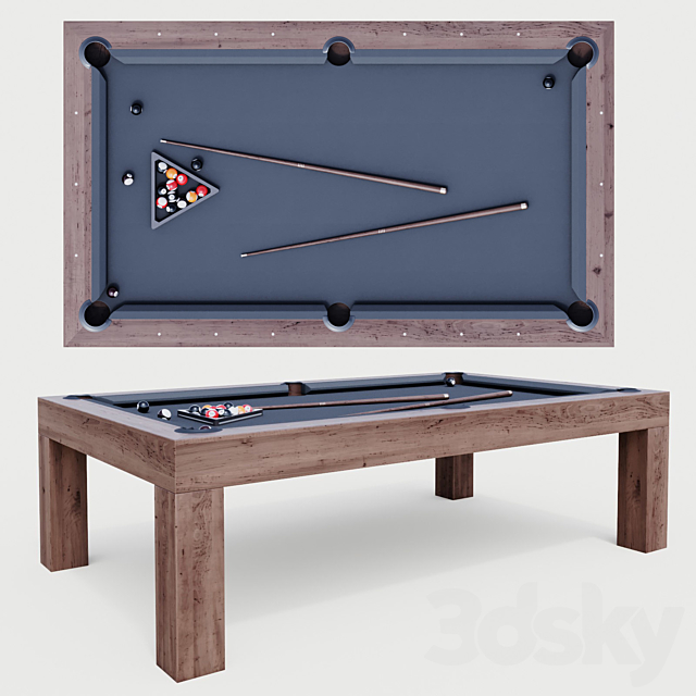 BRUNSWICK PARSONS BILLIARDS TABLE 3DSMax File - thumbnail 1